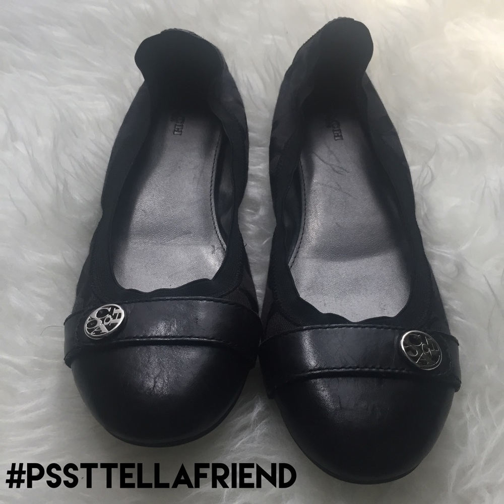 Coach Ballerina Flats black